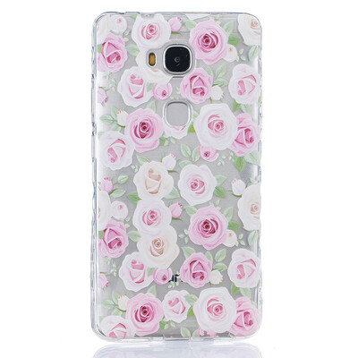 

More roses Pattern Soft Thin TPU Rubber Silicone Gel Case Cover for HUAWEI Honor 5X