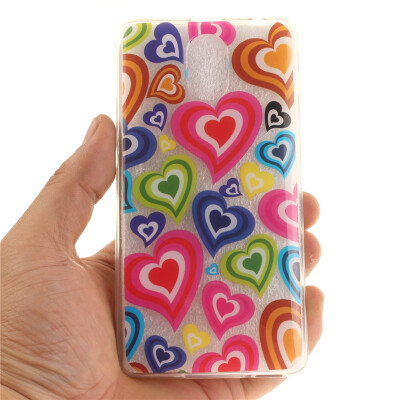 

Colorful love Pattern Soft Thin TPU Rubber Silicone Gel Case Cover for Lenovo Vibe P1M