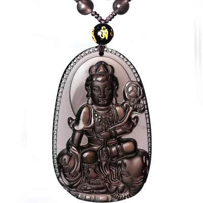 

Cixi Pavilion ice kind obsidian pendant zodiac necklace pendant mascot men and women with the money is the chicken