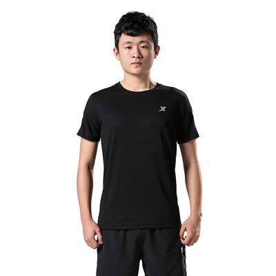 

XTEP Men&39s Sports T-shirt light breathable casual short-sleeved T-shirt 883129019007 black L