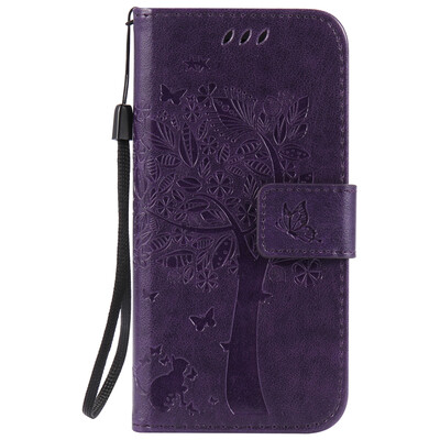 

Purple Tree Design PU кожа флип крышку кошелек карты держатель чехол для IPHONE 7