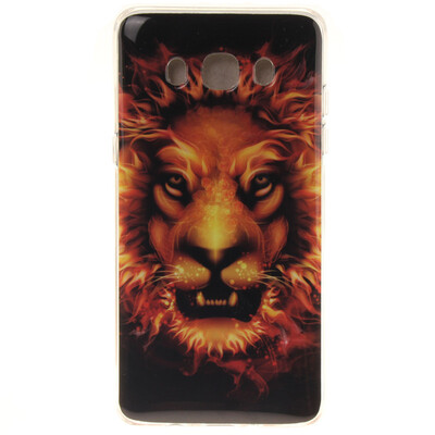 

Flame Lion Pattern Soft Thin TPU Rubber Silicone Gel Case Cover for SAMSUNG GALAXY J5 2016J510