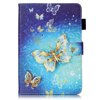 

Golden Butterfly Design PU Leather Flip Cover Wallet Card Holder Case for SAMSUNG T550