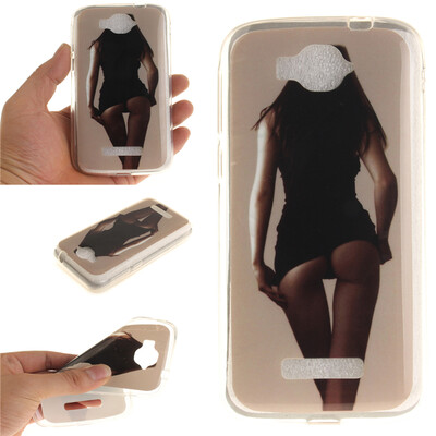 

Sexy Girls Pattern Мягкая обложка Тонкий ТПУ резиновый силиконовый гель чехол для Alcatel One Touch Pop C7