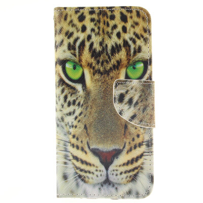 

Yellow tiger Design PU Leather Flip Cover Wallet Card Holder Case for IPHONE 66S