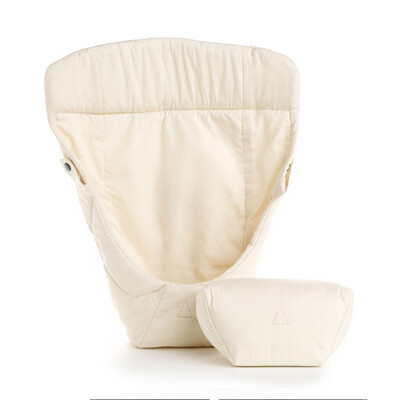 

ergobaby breathable heart baby pad - natural color 0-6 months (360 breathable