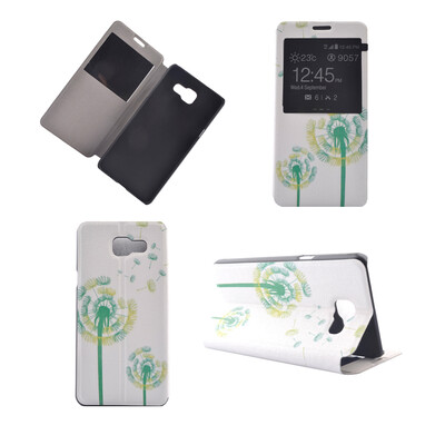 

Green Dandelion Design PU Leather Flip Cover Wallet Card Holder Case for Samsung Galaxy A7 2016/A7100