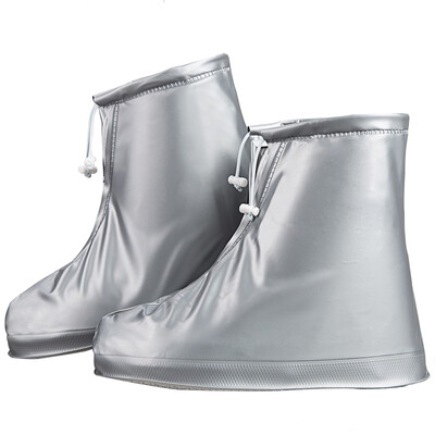 

Eva Love Rain Shoe Cover Водонепроницаемый дождливый дневной противоскользящий водонепроницаемый чехол для обуви Мужчины и женщины Нескользящий утолщение Износостойкий комплект для защиты от дождя Silver XL