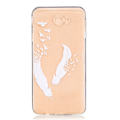 

Feather Dress girl Pattern Soft Thin TPU Rubber Silicone Gel Case Cover for SAMSUNG Galaxy J7 Prime