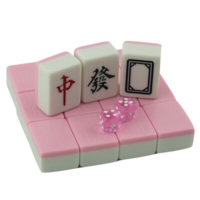 

Any bird flying home with bamboo silk mahjong card high-end melamine material 38mm health environmental tasteless NF1021 pink