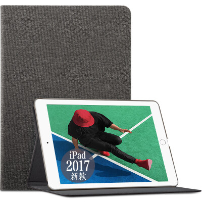 

(ESR) Apple new iPad protective cover 2017 new iPad7 protective shell drop stent 9.7 inch leather case to simple original series of gray ink notes