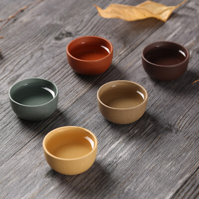 

Qian Shou Tang Tea cup purple sand cup kung fu small cup Yixing primary mine manual pentachloric soil 20ml