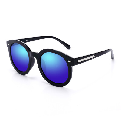 

Jingdong Supermarket] TANS San Shi female sunglasses fashion arrows section polarized retro driving sunglasses 1032 transparent blue film