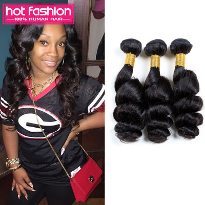 

Hot Fashion Hair Products 8A Loose Wave Brazilian Hair Brizilian Virgin Hair 3 Bundles Deals Cheap Hot Selling Free Shipping