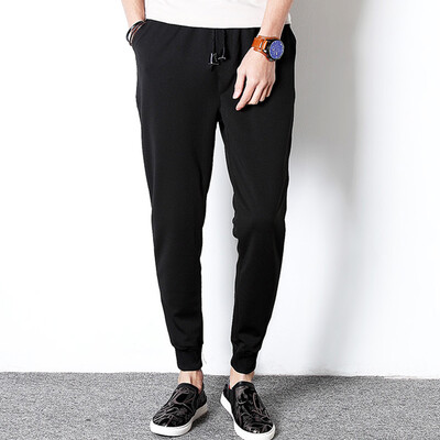 

Lucassa casual pants men's casual harem pants trousers sports pants casual pants male K118 black