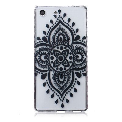 

Black Chinese knot Pattern Soft Thin TPU Rubber Silicone Gel Case Cover for SONY Xperia M5