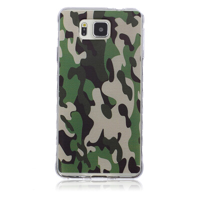

Camouflage Pattern Soft Thin TPU Rubber Silicone Gel Case Cover for SAMSUNG GALAXY Alpha G850