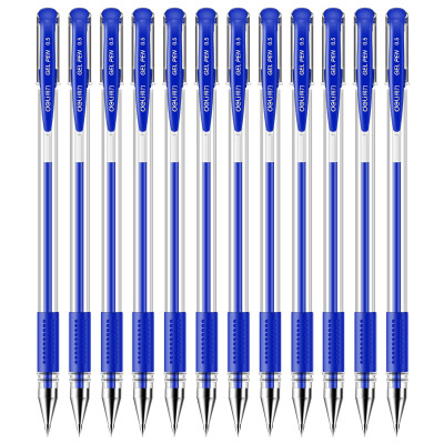 

Deli deli 6600ES blue 05mm gel pen pen bullet pen 12 box