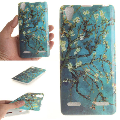 

Apricot tree Pattern Soft Thin TPU Rubber Silicone Gel Case Cover for Lenovo A6000