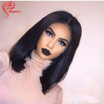 

Hesperis Top Virgin Straight Brazilian Virgin Hair Glueless Full Lace Human Hair Wigs With Baby Hair