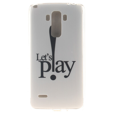 

Let's Play Pattern Soft Thin TPU Rubber Silicone Gel Case Cover for LG G4 Stylus/LS770