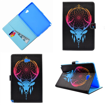 

Sheep antlers Style Classic Flip Cover with Stand Function and Credit Card Slot for Samsung GALAXY Tab A 10.1 T580