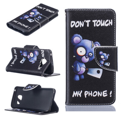 

Blue bear Design PU Leather Flip Cover Wallet Card Holder Case for SAMSUNG GALAXY A3 2016A310