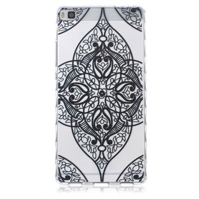 

Black love Pattern Soft Thin TPU Rubber Silicone Gel Case Cover for HUAWEI P8