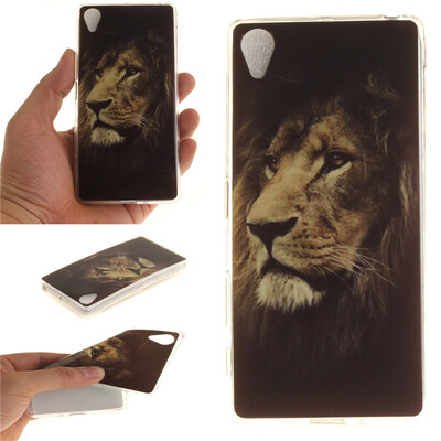 

Lions Pattern Soft Thin TPU Rubber Silicone Gel Case Cover for SONY Xperia XA