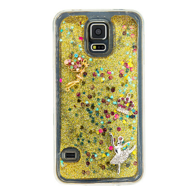 

Dynamic Quicksand Glitter Liquid Soft TPU Case Cover For SAMSUNG S5