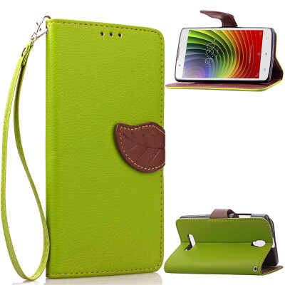 

Green Design PU Leather Flip Cover Wallet Card Holder Case for Lenovo A2010