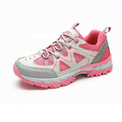 

Camel (CAMEL) outdoor hiking shoes spring and summer female models breathable shock absorber wear shoes walking shoes low to help women A51303601 pink 38
