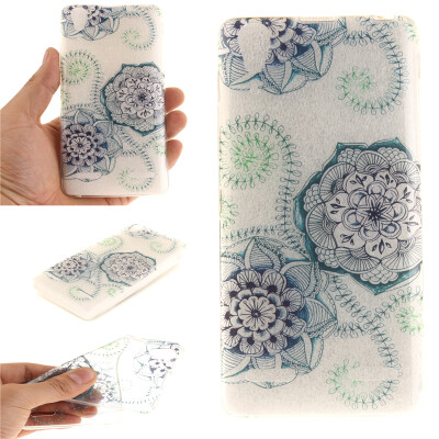 

Blue and green dream flower Pattern Soft Thin TPU Rubber Silicone Gel Case Cover for Lenovo K3 Note/A7000