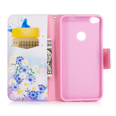 

Bear Design PU Leather Flip Cover Wallet Card Holder Case for HUAWEI P10