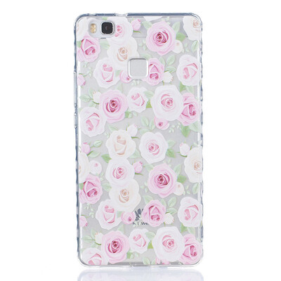 

More roses Pattern Soft Thin TPU Rubber Silicone Gel Case Cover for HUAWEI P9 Lite
