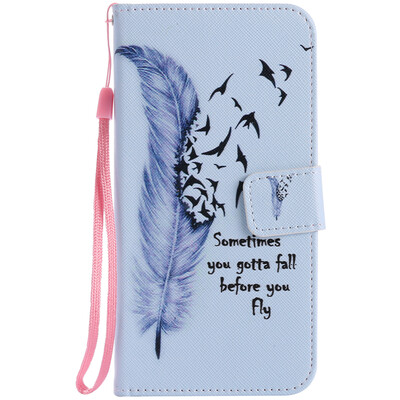 

Blue Feather Design Кожа PU откидной крышки Кошелек Карты Держатель чехол для Google Pixel XL
