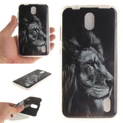 

Black lion Pattern Soft Thin TPU Rubber Silicone Gel Case Cover for HUAWEI Y625