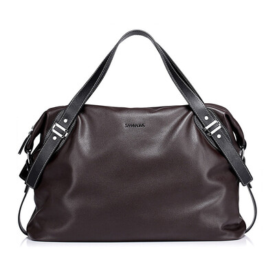 

Sammons (Sammons) Мужской кожаный мешок человек бизнес сумка большой емкости дорожная сумка 190363-05 охра кофе