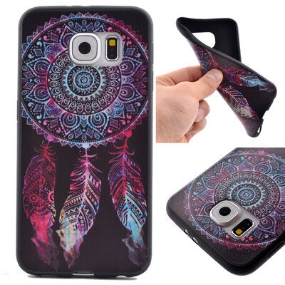

Dreamcatcher Pattern Мягкий тонкий ТПУ резиновый силиконовый гель Дело Чехол для Samsung Galaxy S6
