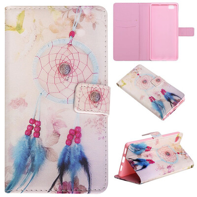 

Plumes&chimes Design PU Leather Flip Cover Wallet Card Holder Case for HUAWEI P8 Lite