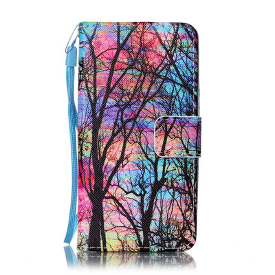 

Дерево Дизайн Кожа PU откидная крышка карточки бумажника держатель случая для SAMSUNG A310