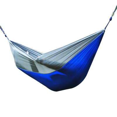 

Shengyuan (shengyuan) outdoor hammock double leisure indoor swing umbrella cloth light anti-crease to send tied rope 270 * 140 blue gray