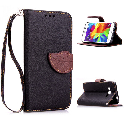 

Black Design PU Leather Flip Cover Wallet Card Holder Case for Samsung Galaxy Core Prime/G3609