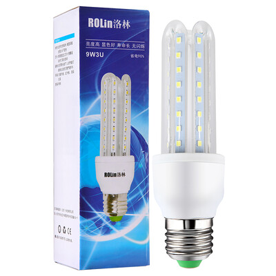 

Lorraine ROlin led bulb energy saving lamp U type 9W large screw mouth E27 white light