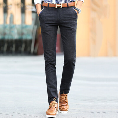 

Крокодил повседневные брюки мужские брюки прямые тонкие брюки брюки бесплатно Горячие повседневные брюки 8616 черный 29