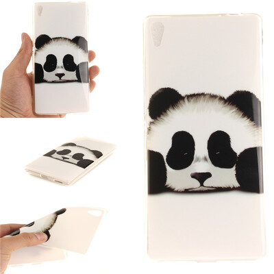 

Обложка Panda шаблон Мягкий тонкий ТПУ резиновый силиконовый гель чехол для SONY Xperia C6