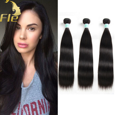 

Straight Chinese Virgin Hair 3Bundles Natural Human Hair Extensions Can Be Dyed 8-28inch 3Pcslot