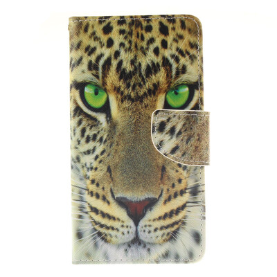 

Yellow tiger Design PU Leather Flip Cover Wallet Card Holder Case for LG G4