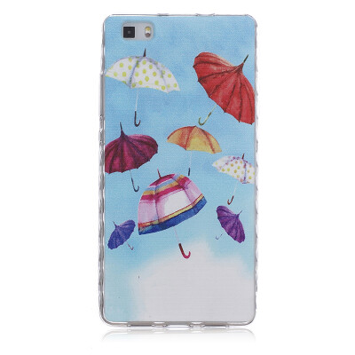 

umbrella Pattern Soft Thin TPU Rubber Silicone Gel Case Cover for HUAWEI P8 Lite