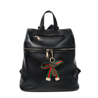 

Callaghan (CallagHan) female bag leather shoulder bag female casual fashion backpack bow college college bag KW6164111 black